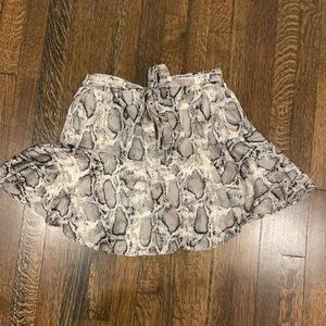 Glam Snakeskin Skirt size large